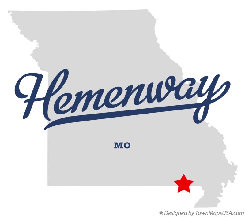 Map of Hemenway Missouri MO