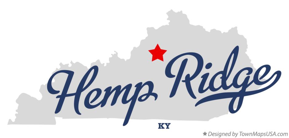 Map of Hemp Ridge Kentucky KY