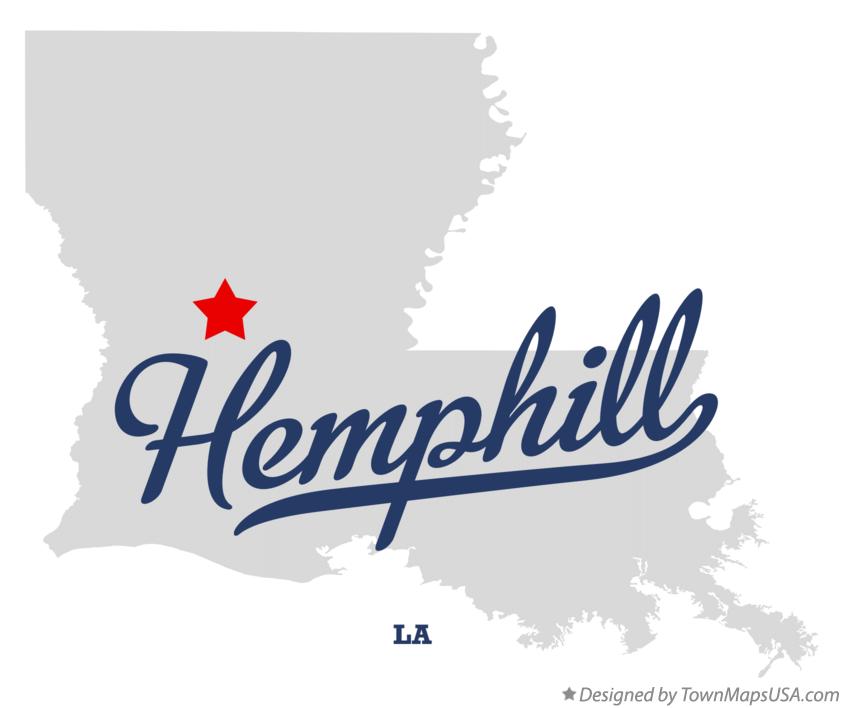 Map of Hemphill Louisiana LA