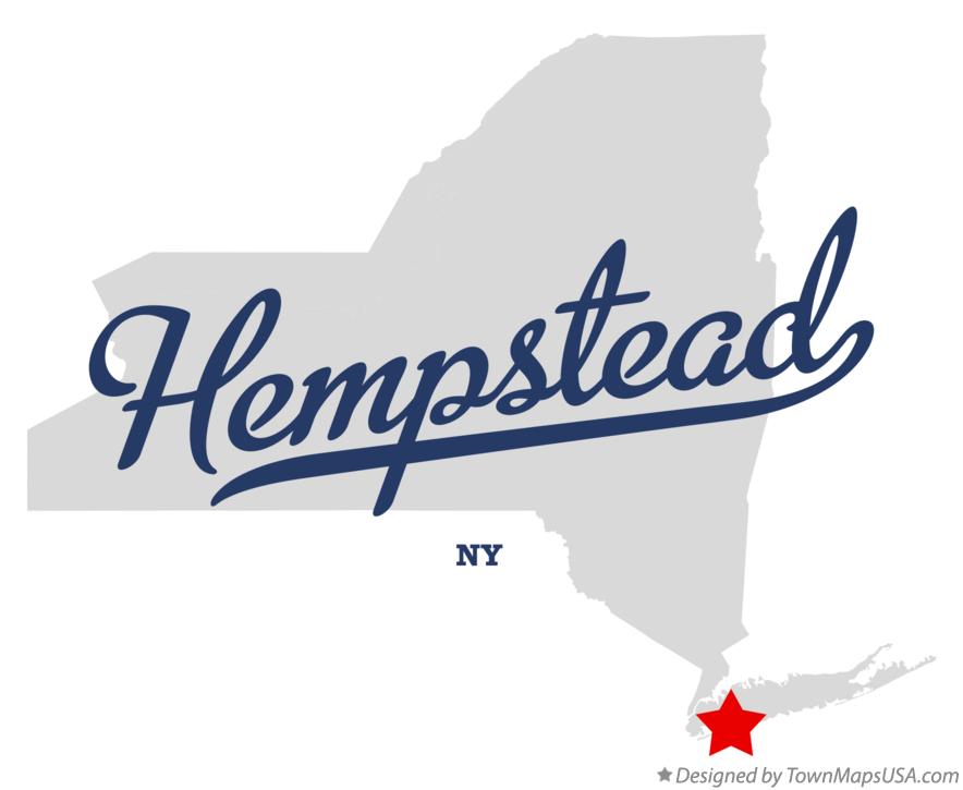 Map of Hempstead New York NY