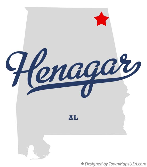 Map of Henagar Alabama AL