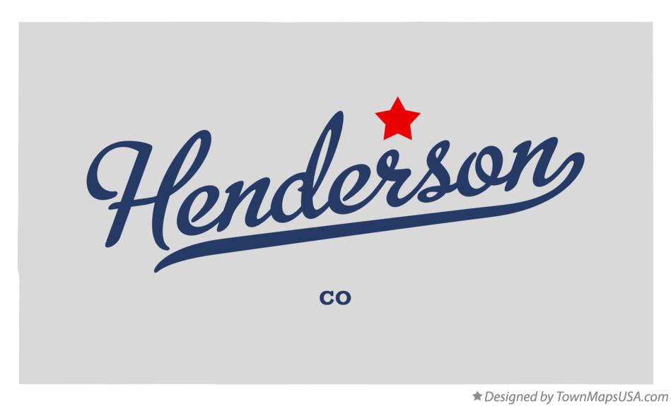 Map of Henderson Colorado CO