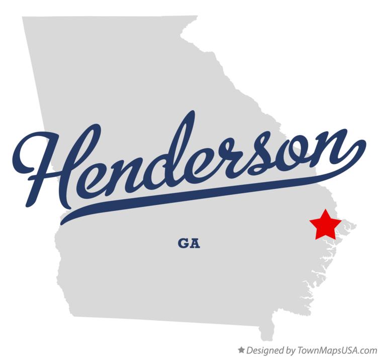 Map of Henderson Georgia GA