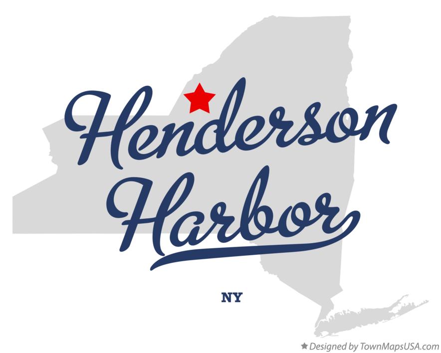 Map of Henderson Harbor New York NY