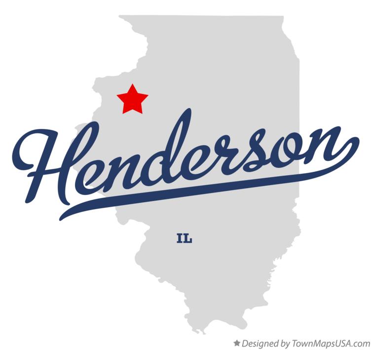 Map of Henderson Illinois IL