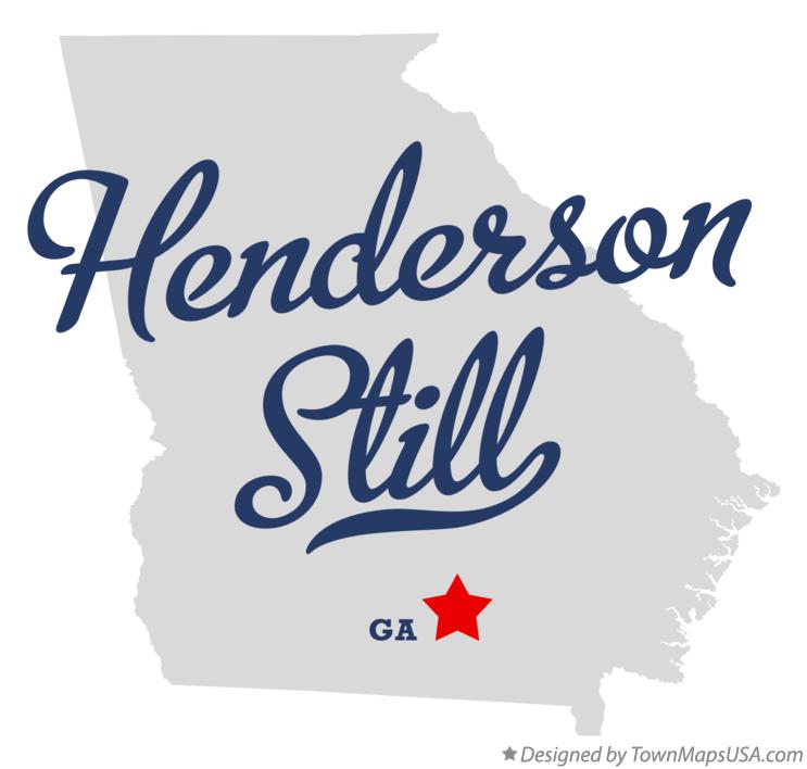 Map of Henderson Still Georgia GA
