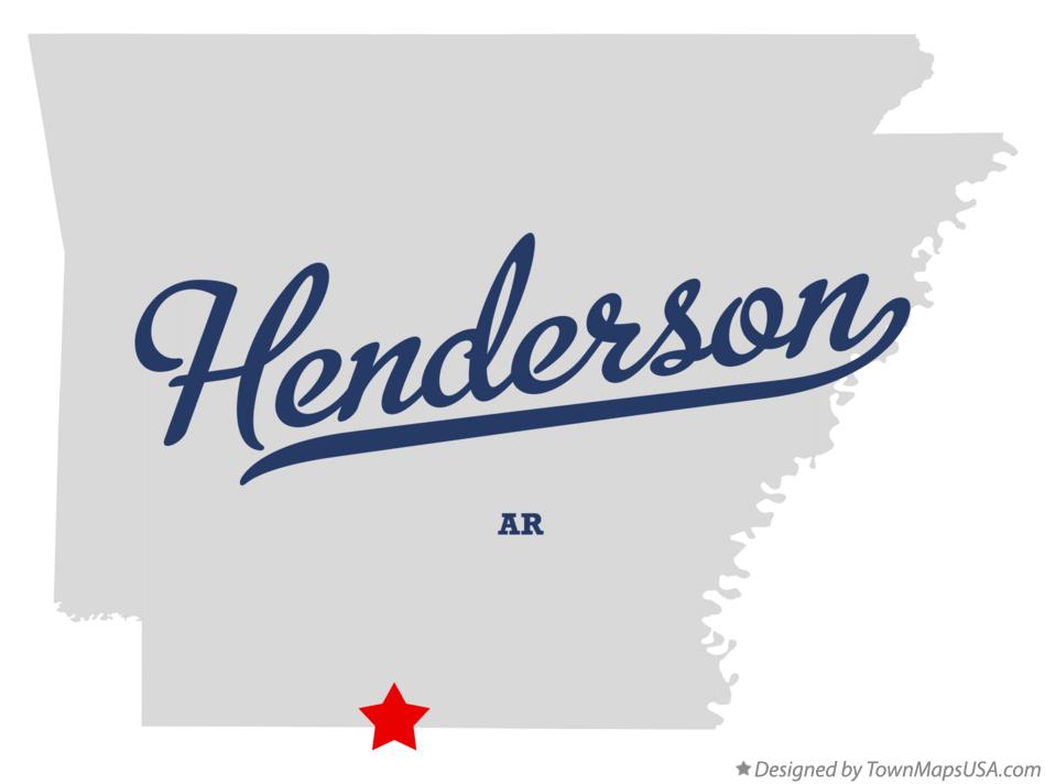 Map of Henderson Arkansas AR