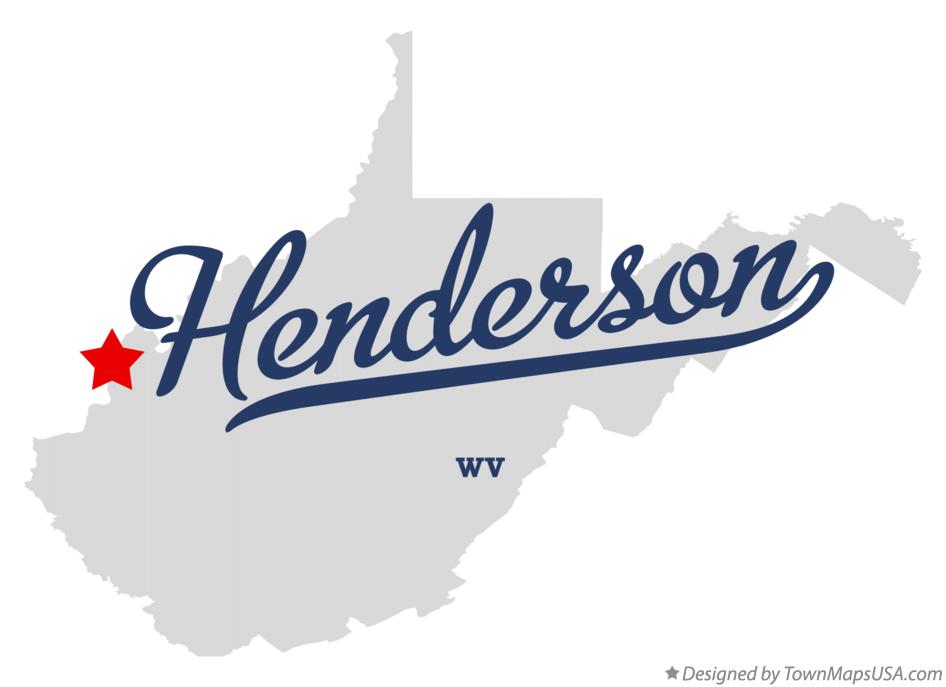 Map of Henderson West Virginia WV