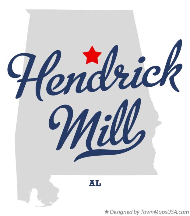 Map of Hendrick Mill Alabama AL