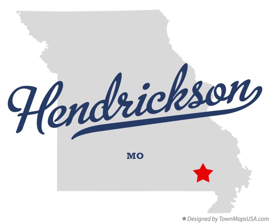 Map of Hendrickson Missouri MO