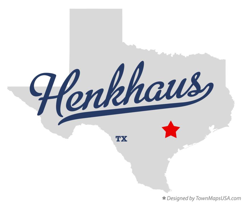 Map of Henkhaus Texas TX