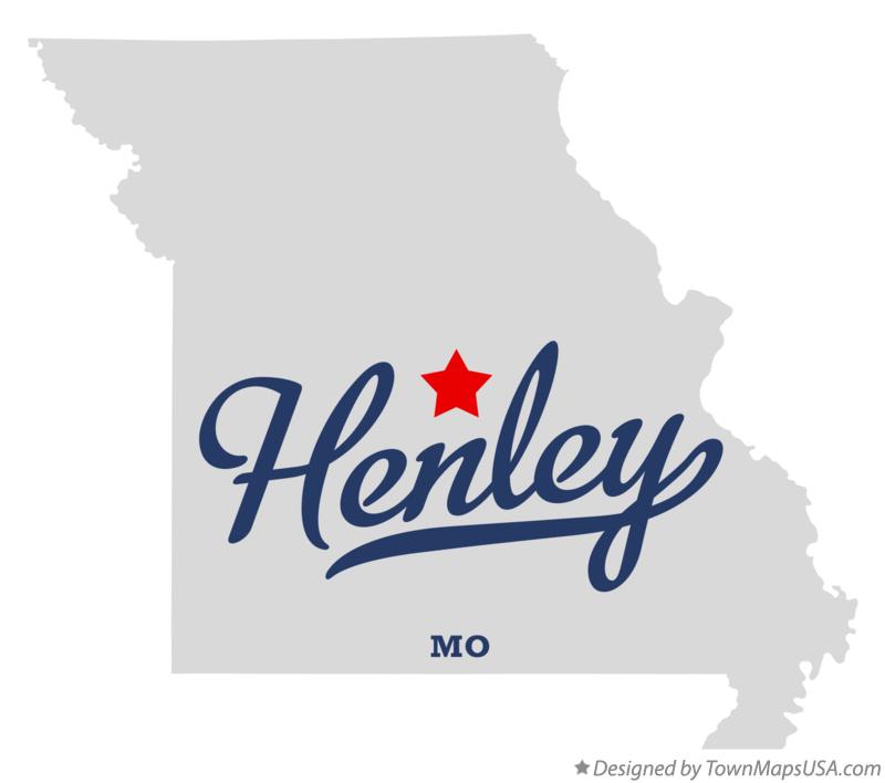 Map of Henley Missouri MO