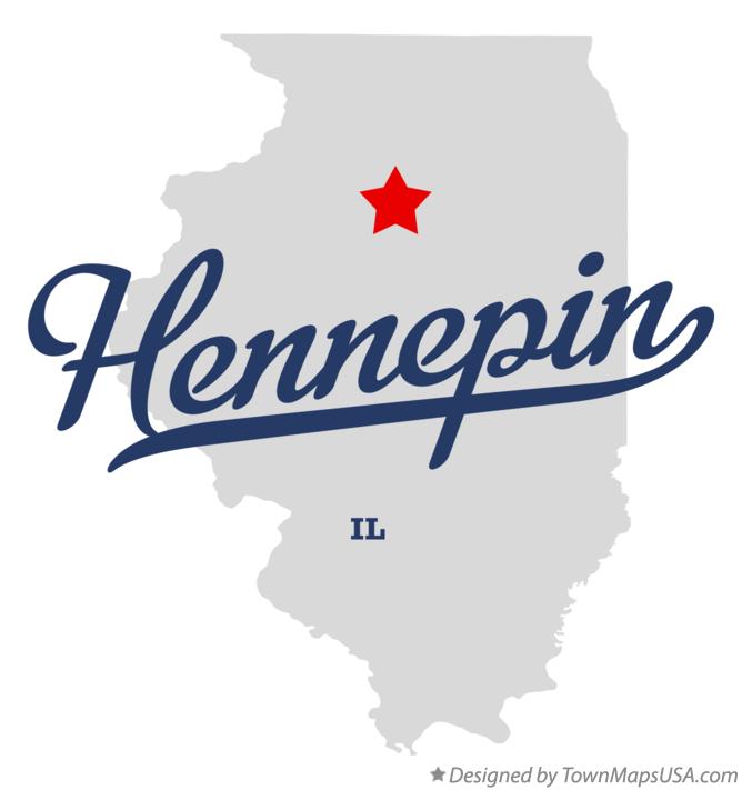 Map of Hennepin Illinois IL