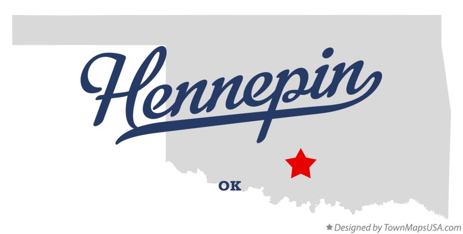 Map of Hennepin Oklahoma OK