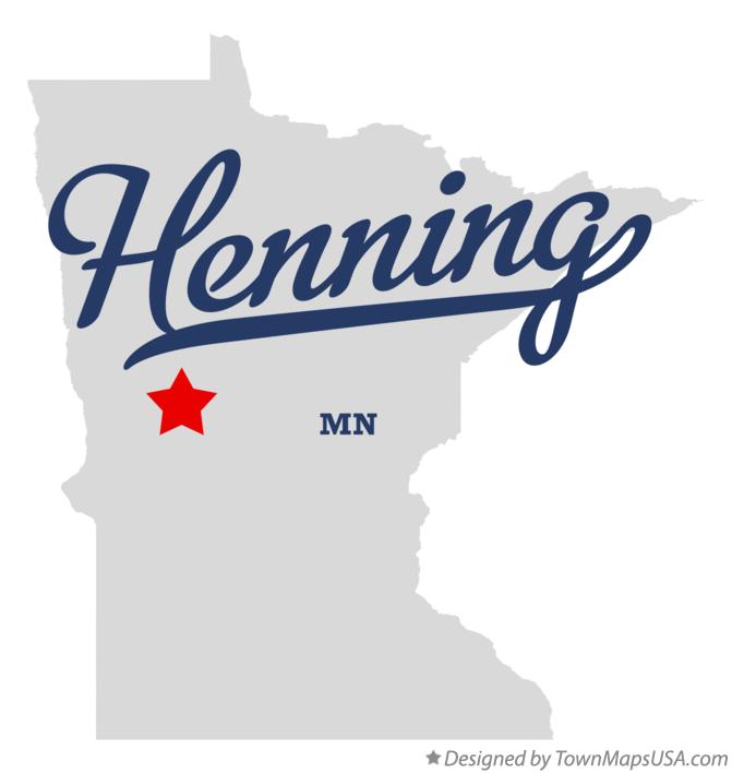 Map of Henning Minnesota MN