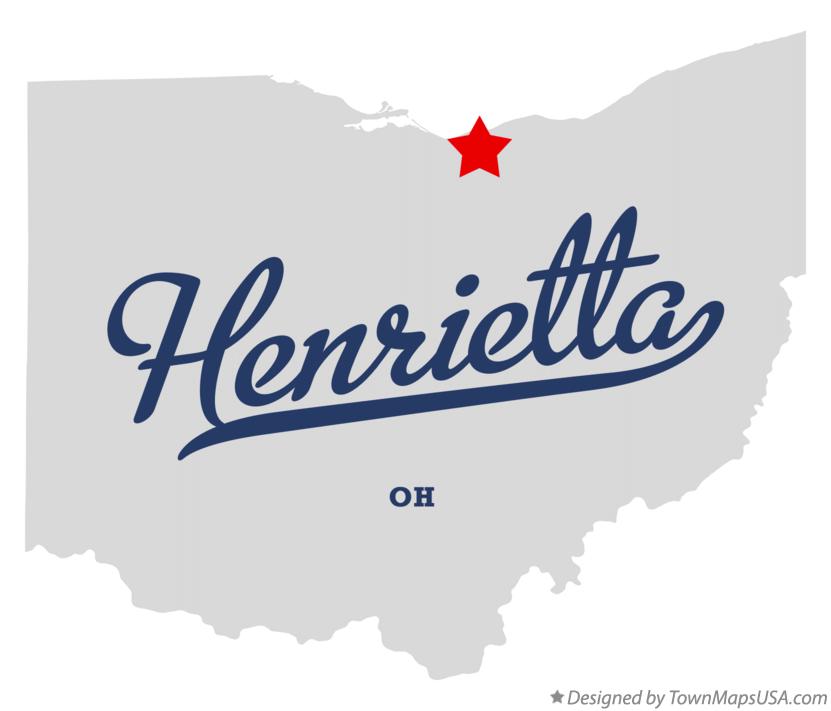 Map of Henrietta Ohio OH
