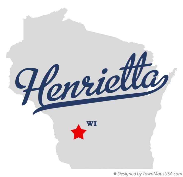 Map of Henrietta Wisconsin WI
