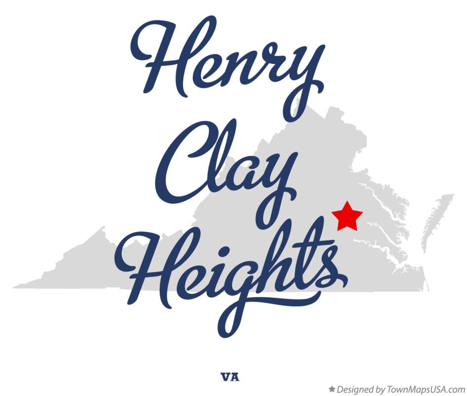 Map of Henry Clay Heights Virginia VA