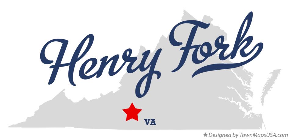 Map of Henry Fork Virginia VA