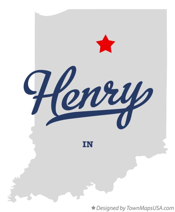 Map of Henry Indiana IN