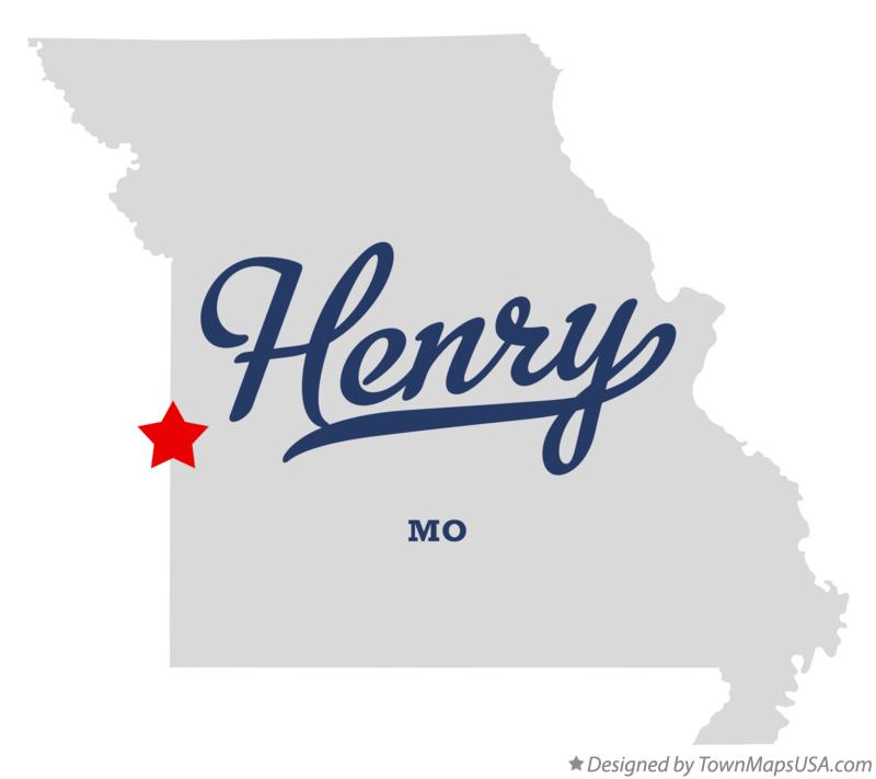 Map of Henry Missouri MO