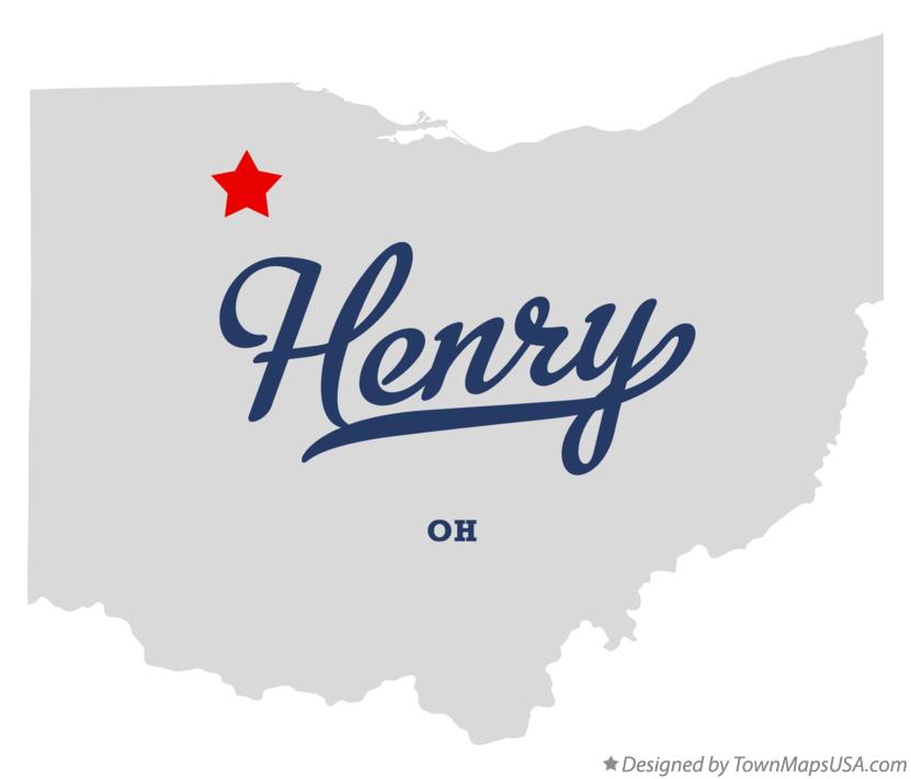 Map of Henry Ohio OH