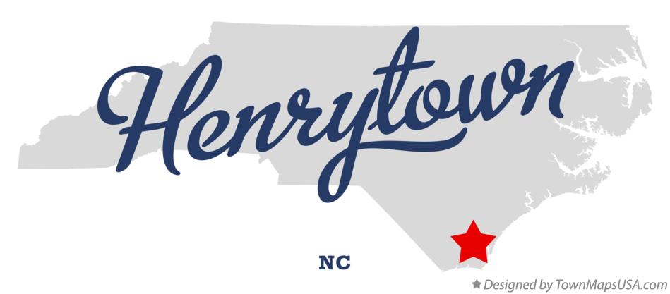 Map of Henrytown North Carolina NC