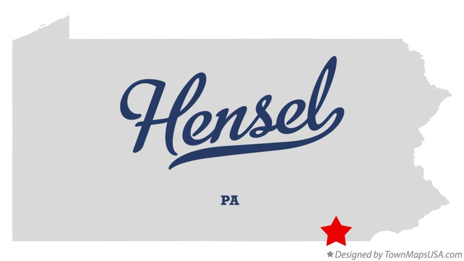 Map of Hensel Pennsylvania PA