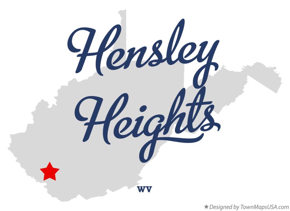 Map of Hensley Heights West Virginia WV