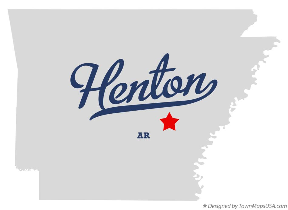 Map of Henton Arkansas AR