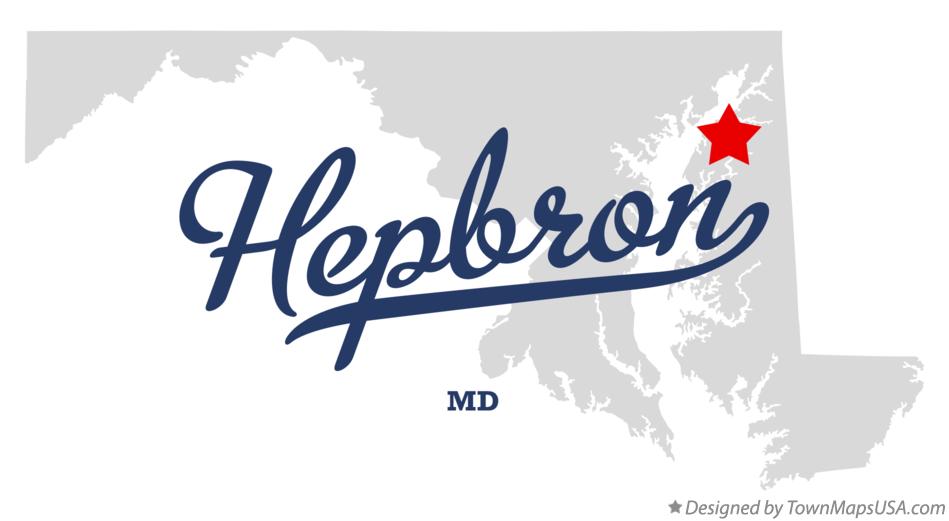 Map of Hepbron Maryland MD