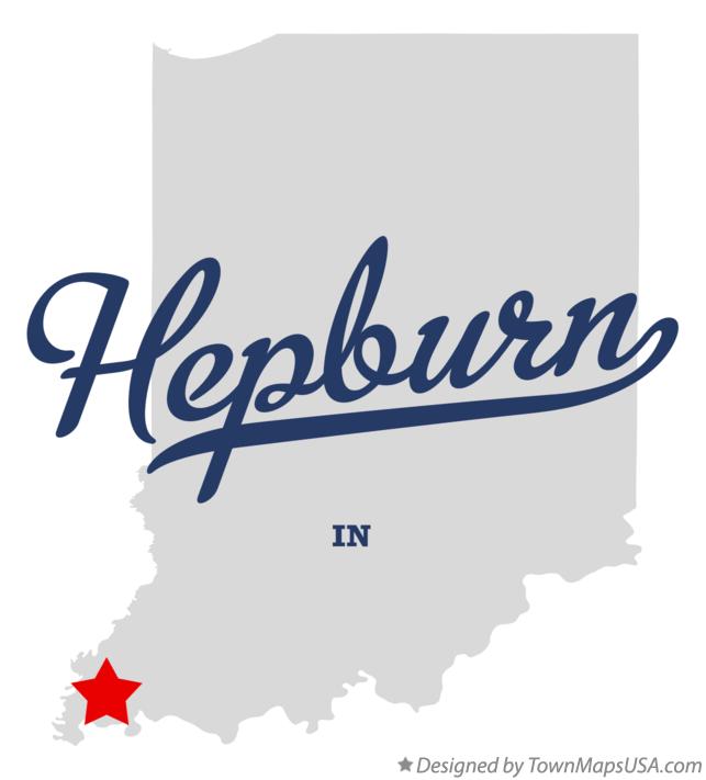Map of Hepburn Indiana IN