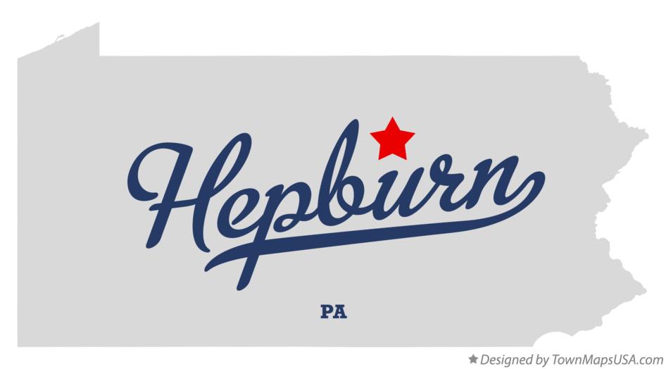 Map of Hepburn Pennsylvania PA