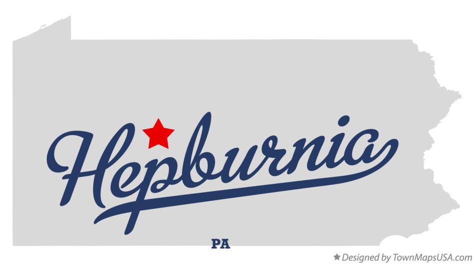Map of Hepburnia Pennsylvania PA