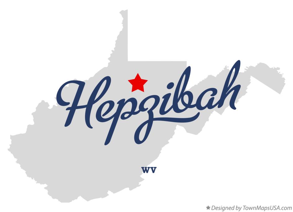 Map of Hepzibah West Virginia WV