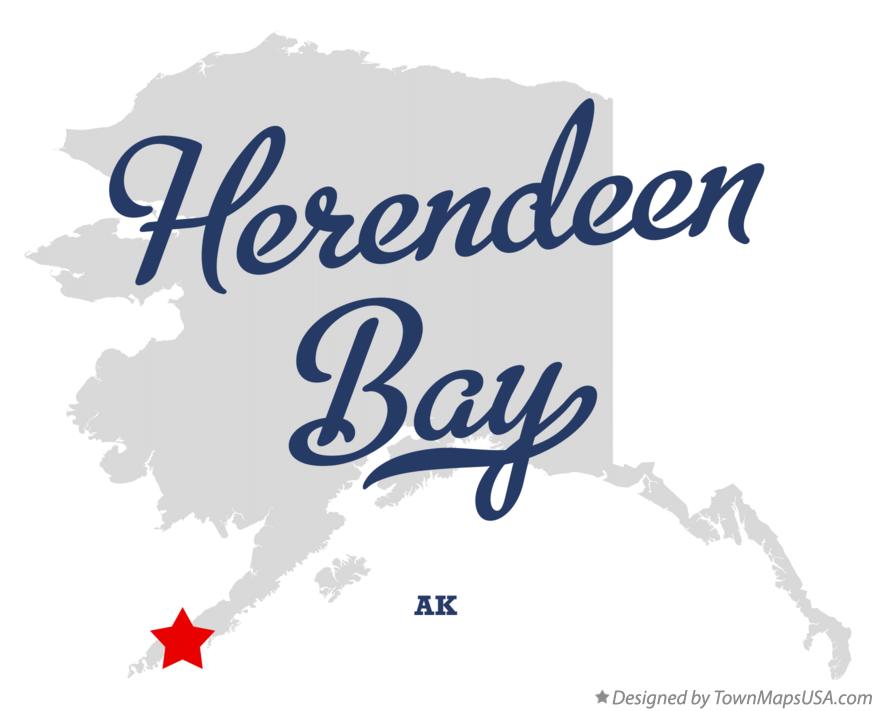 Map of Herendeen Bay Alaska AK