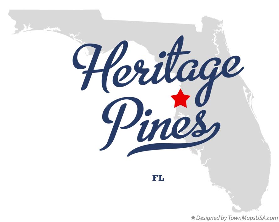 Map of Heritage Pines Florida FL