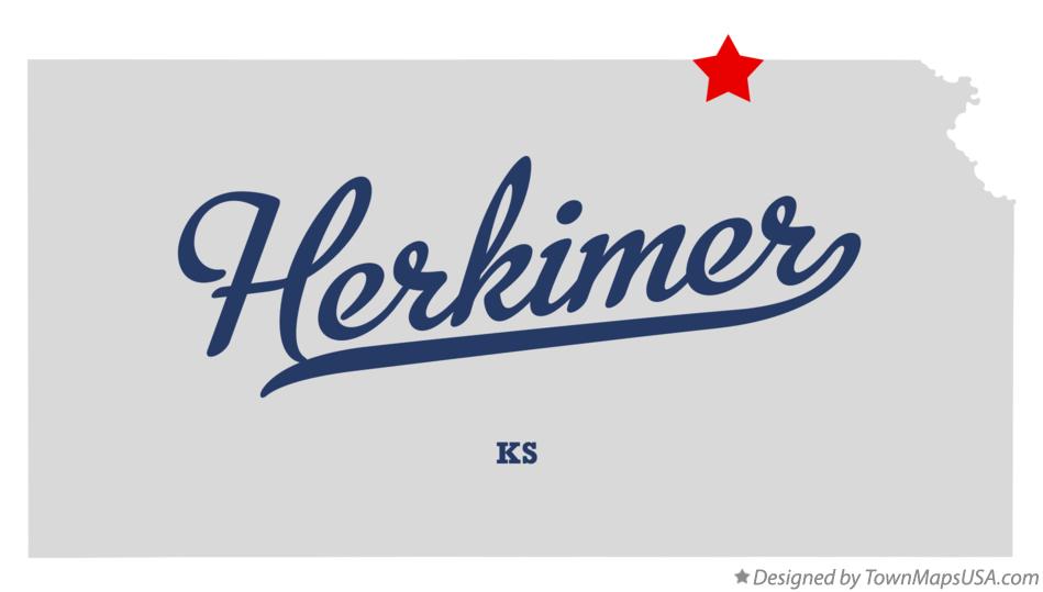 Map of Herkimer Kansas KS