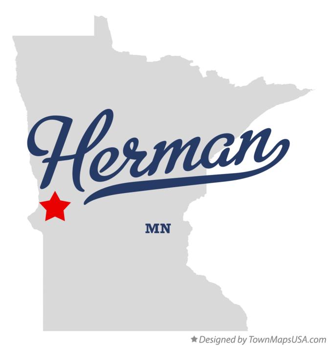 Map of Herman Minnesota MN