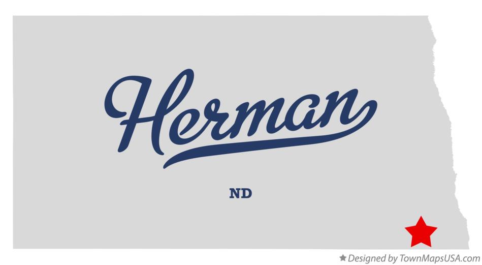 Map of Herman North Dakota ND