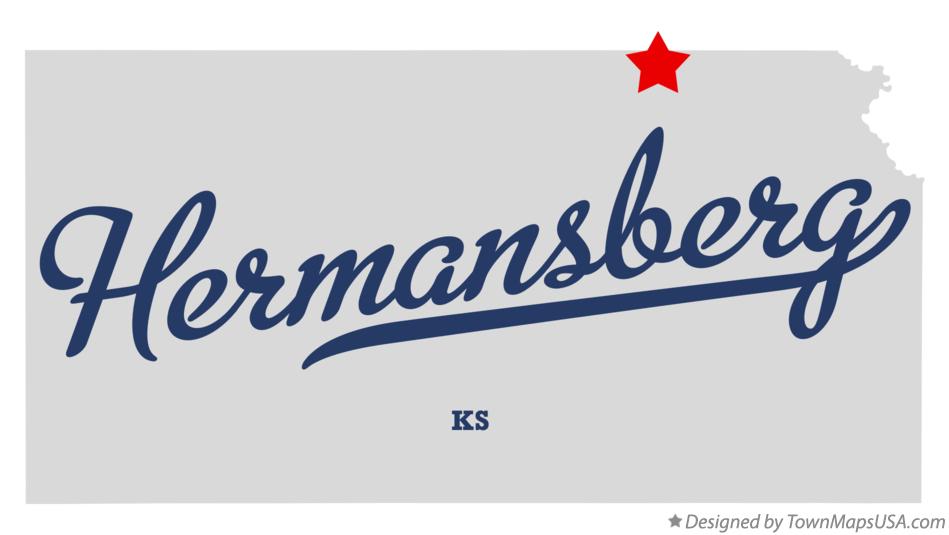Map of Hermansberg Kansas KS