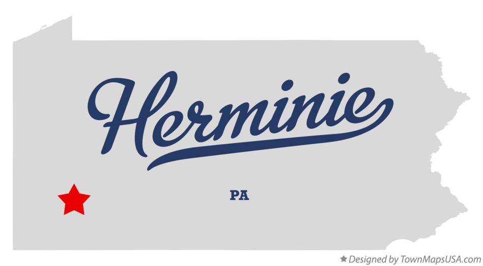 Map of Herminie Pennsylvania PA
