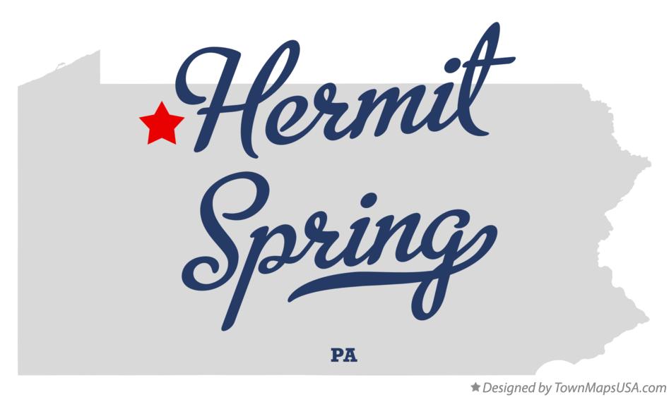 Map of Hermit Spring Pennsylvania PA