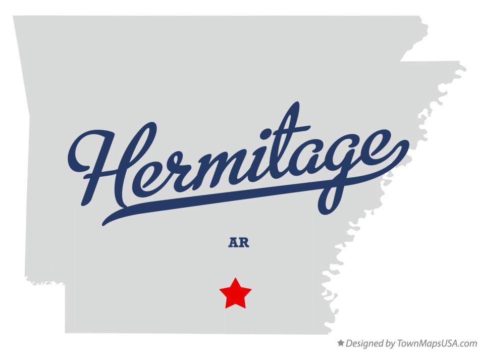 Map of Hermitage Arkansas AR