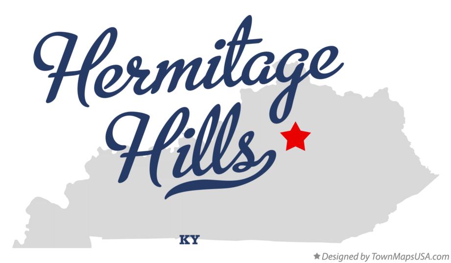 Map of Hermitage Hills Kentucky KY