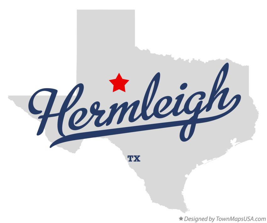 Map of Hermleigh Texas TX