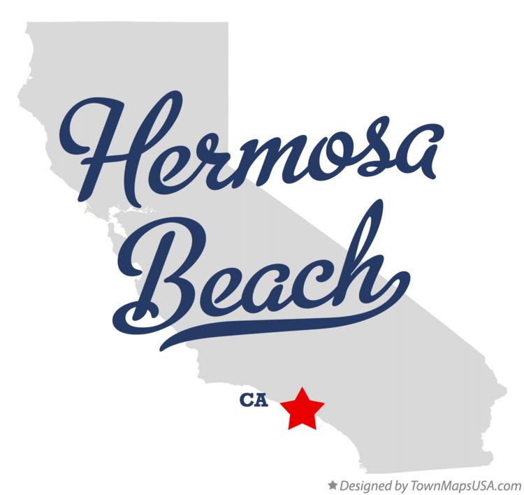 Map of Hermosa Beach California CA