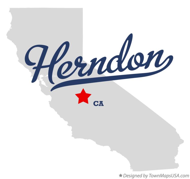 Map of Herndon California CA
