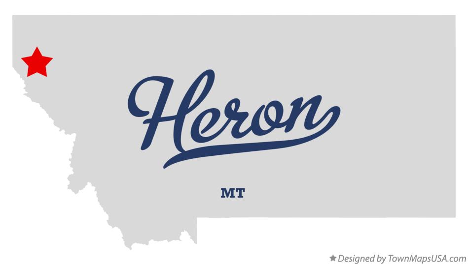Map of Heron Montana MT