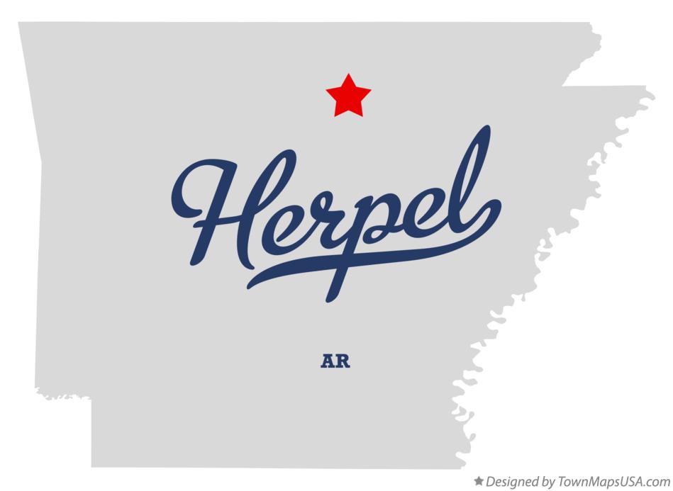 Map of Herpel Arkansas AR